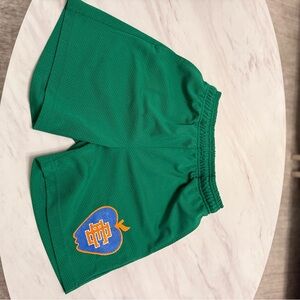 Eric Emanuel Pink and Brown Athletic Shorts